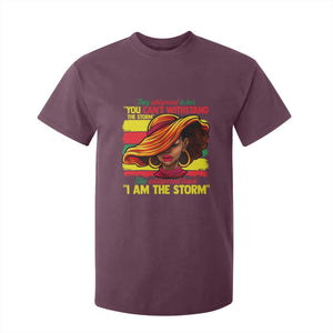 Proud Black African American Ladies T Shirt For Kid Black History Month TS01 Maroon Print Your Wear