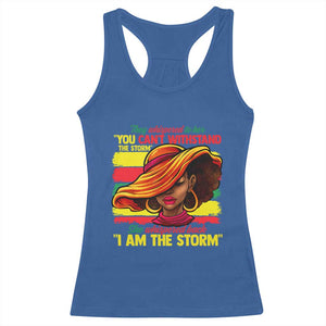 Proud Black African American Ladies Racerback Tank Top Black History Month TS01 Royal Blue Print Your Wear
