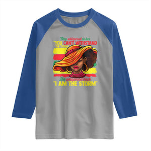 Proud Black African American Ladies Raglan Shirt Black History Month TS01 Sport Gray Royal Print Your Wear