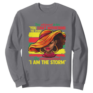 Proud Black African American Ladies Black History Month Sweatshirt TS01 Charcoal Printyourwear