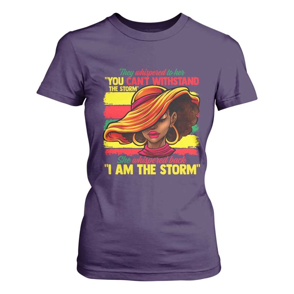 Proud Black African American Ladies T Shirt For Women Black History Month TS01 Purple Print Your Wear