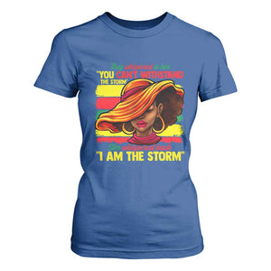 Proud Black African American Ladies T Shirt For Women Black History Month TS01 Royal Blue Print Your Wear