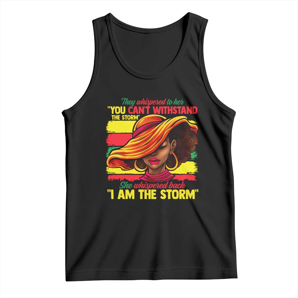 Proud Black African American Ladies Tank Top Black History Month TS01 Black Print Your Wear