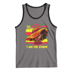 Proud Black African American Ladies Tank Top Black History Month TS01 Deep Heather Black Print Your Wear