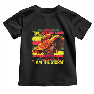 Proud Black African American Ladies Toddler T Shirt Black History Month TS01 Black Print Your Wear