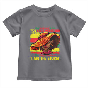 Proud Black African American Ladies Toddler T Shirt Black History Month TS01 Charcoal Print Your Wear