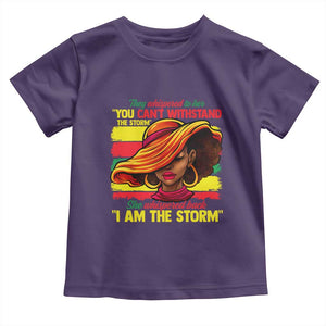 Proud Black African American Ladies Toddler T Shirt Black History Month TS01 Purple Print Your Wear