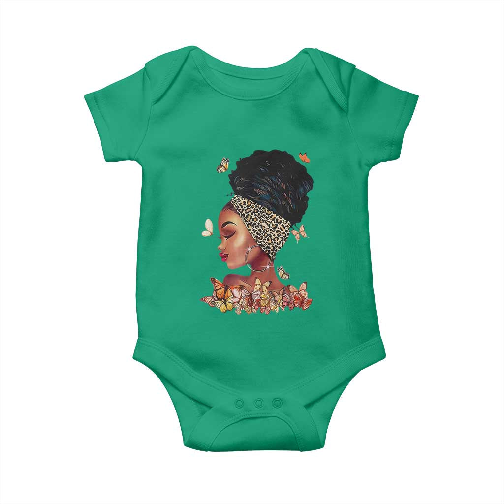 Black Girl Magic Baby Onesie Afro Melanin Queen African American Women TS01 Irish Green Print Your Wear