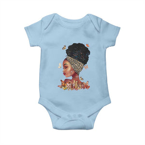 Black Girl Magic Baby Onesie Afro Melanin Queen African American Women TS01 Light Blue Print Your Wear
