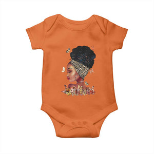 Black Girl Magic Baby Onesie Afro Melanin Queen African American Women TS01 Orange Print Your Wear
