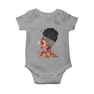 Black Girl Magic Baby Onesie Afro Melanin Queen African American Women TS01 Sport Gray Print Your Wear