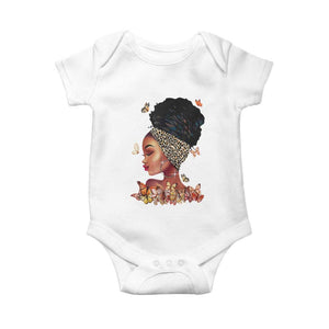 Black Girl Magic Baby Onesie Afro Melanin Queen African American Women TS01 White Print Your Wear
