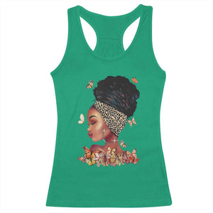 Black Girl Magic Racerback Tank Top Afro Melanin Queen African American Women TS01 Irish Green Print Your Wear