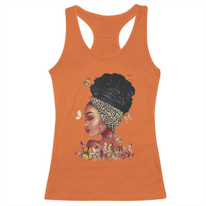 Black Girl Magic Racerback Tank Top Afro Melanin Queen African American Women TS01 Orange Print Your Wear