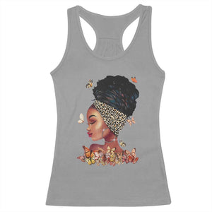 Black Girl Magic Racerback Tank Top Afro Melanin Queen African American Women TS01 Sport Gray Print Your Wear