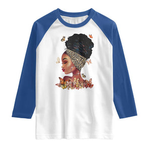 Black Girl Magic Raglan Shirt Afro Melanin Queen African American Women TS01 White Royal Print Your Wear