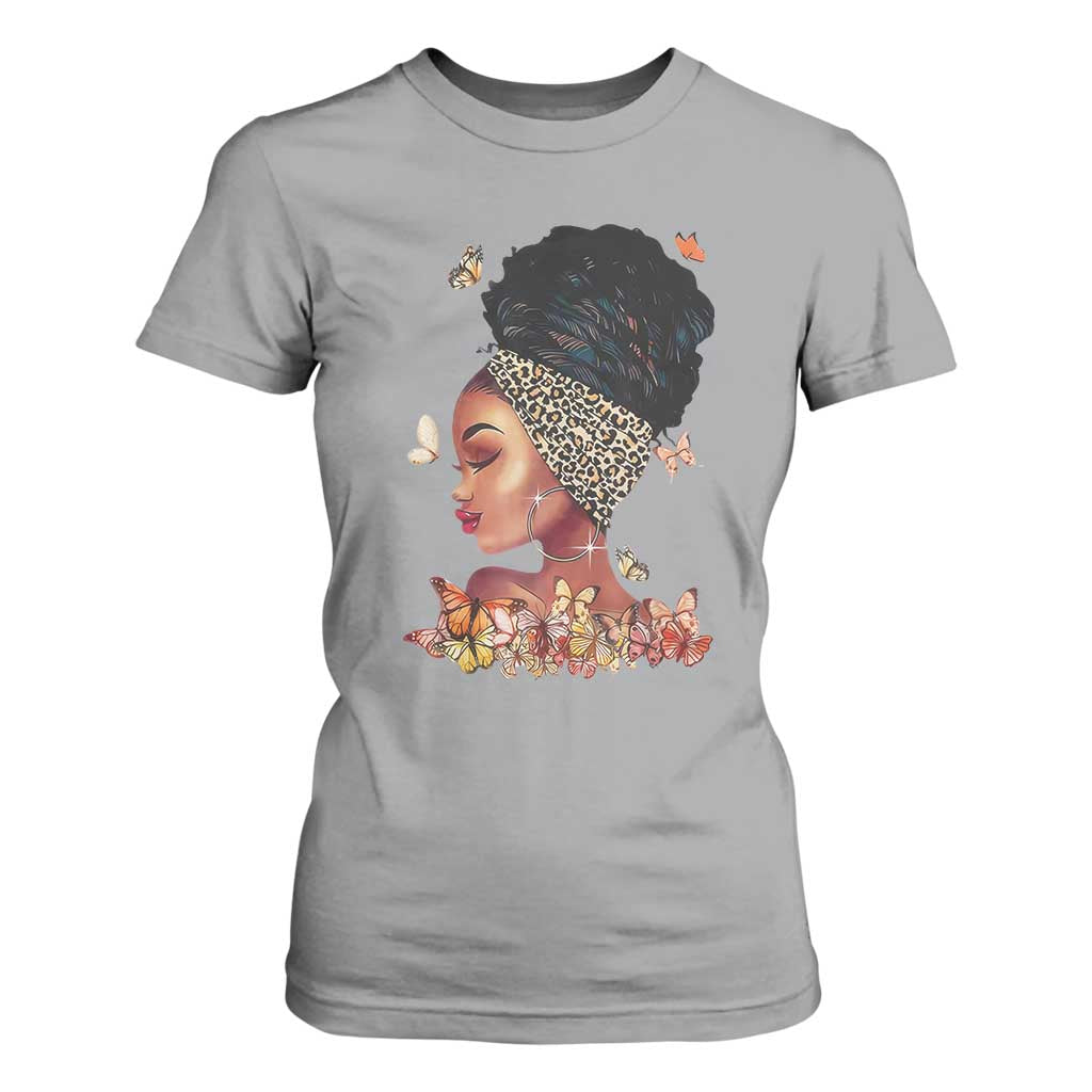 Black Girl Magic T Shirt For Women Afro Melanin Queen African American Women TS01 Sport Gray Print Your Wear