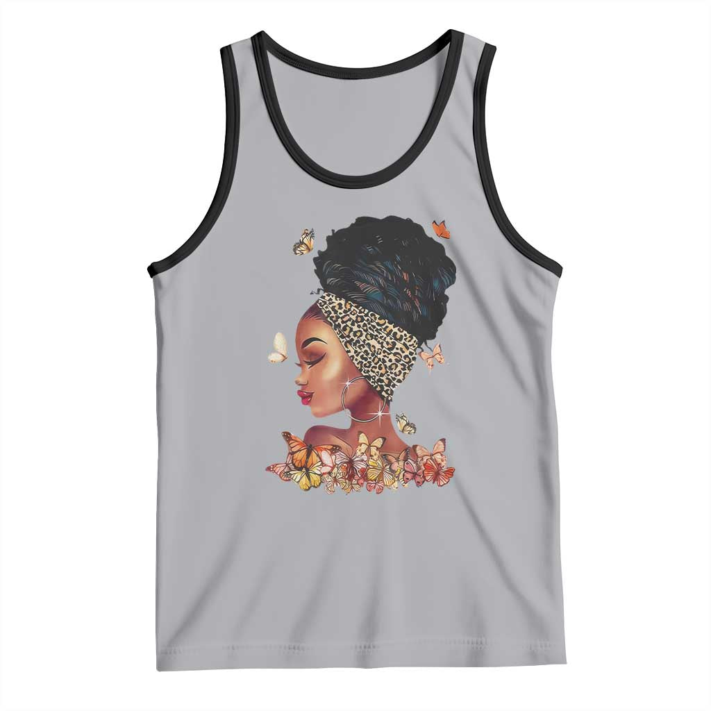 Black Girl Magic Tank Top Afro Melanin Queen African American Women TS01 Athletic Heather Black Print Your Wear
