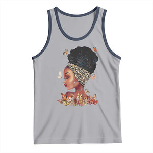 Black Girl Magic Tank Top Afro Melanin Queen African American Women TS01 Athletic Heather Navy Print Your Wear