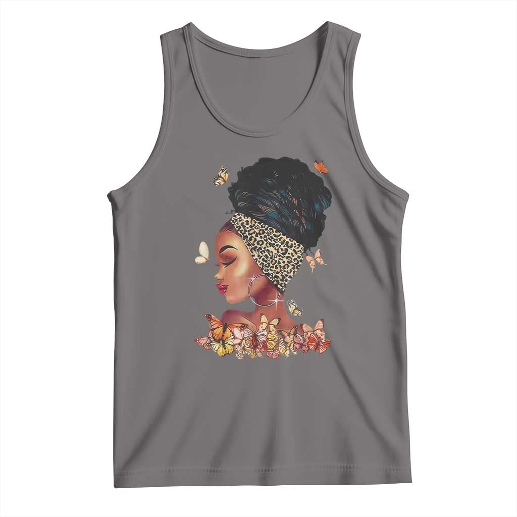 Black Girl Magic Tank Top Afro Melanin Queen African American Women TS01 Deep Heather Print Your Wear