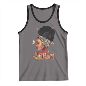 Black Girl Magic Tank Top Afro Melanin Queen African American Women TS01 Deep Heather Black Print Your Wear