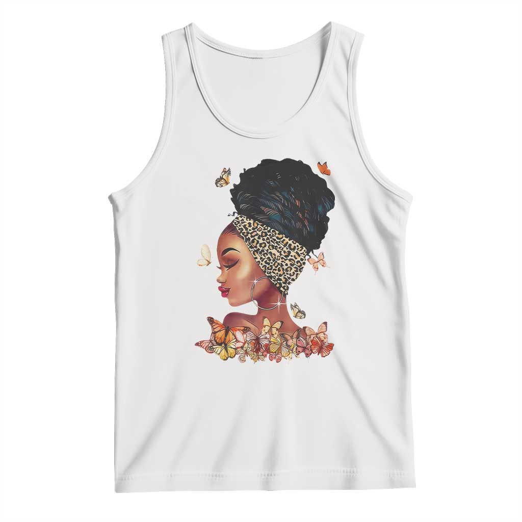 Black Girl Magic Tank Top Afro Melanin Queen African American Women TS01 White Print Your Wear