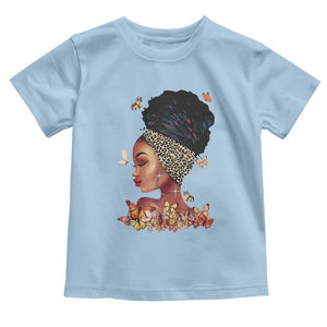 Black Girl Magic Toddler T Shirt Afro Melanin Queen African American Women TS01 Light Blue Print Your Wear