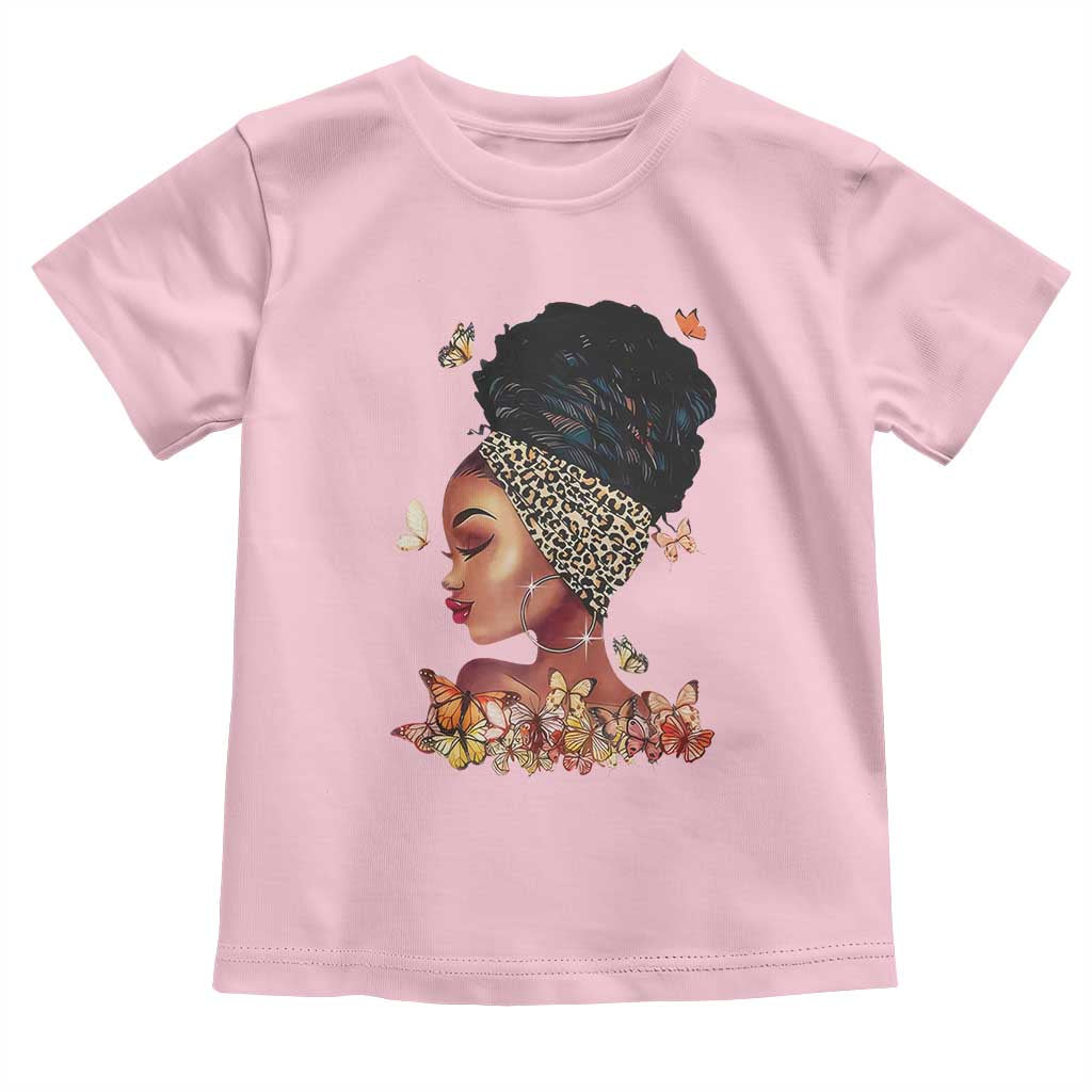 Black Girl Magic Toddler T Shirt Afro Melanin Queen African American Women TS01 Light Pink Print Your Wear