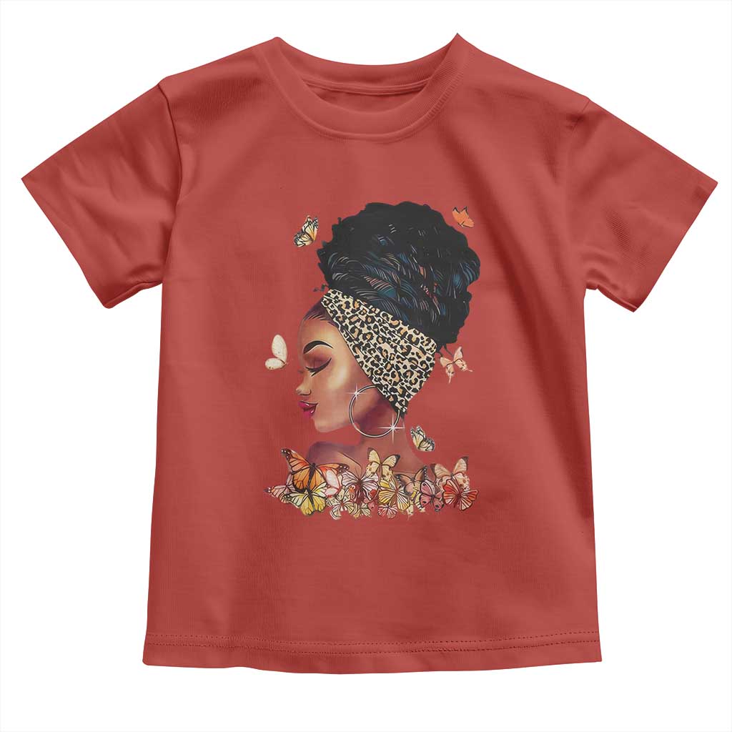 Black Girl Magic Toddler T Shirt Afro Melanin Queen African American Women TS01 Red Print Your Wear