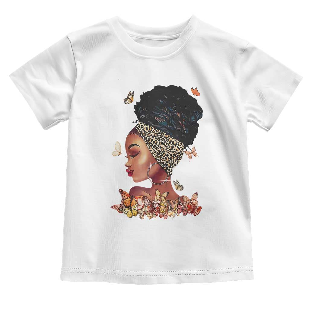 Black Girl Magic Toddler T Shirt Afro Melanin Queen African American Women TS01 White Print Your Wear