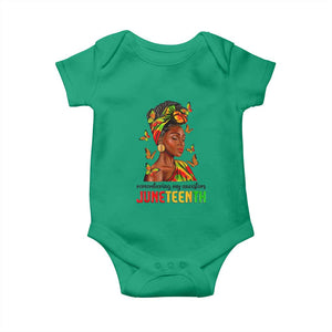 Black Women Baby Onesie Remembering My Ancestors Juneteenth Celebration TS01 Irish Green Print Your Wear
