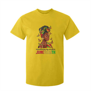 Black Women T Shirt For Kid Remembering My Ancestors Juneteenth Celebration TS01 Daisy Print Your Wear