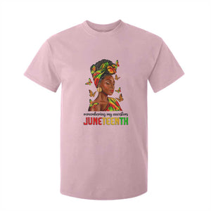 Black Women T Shirt For Kid Remembering My Ancestors Juneteenth Celebration TS01 Light Pink Print Your Wear