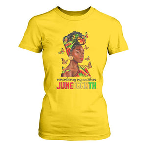 Black Women T Shirt For Women Remembering My Ancestors Juneteenth Celebration TS01 Daisy Print Your Wear