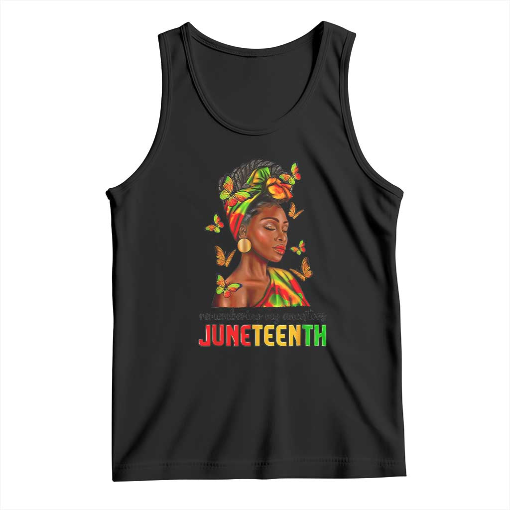 Black Women Tank Top Remembering My Ancestors Juneteenth Celebration TS01 Black Print Your Wear