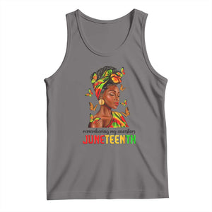 Black Women Tank Top Remembering My Ancestors Juneteenth Celebration TS01 Deep Heather Print Your Wear