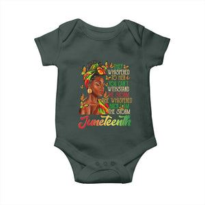 Juneteenth Black Women Baby Onesie I Am The Storm Black History Month TS01 Print Your Wear
