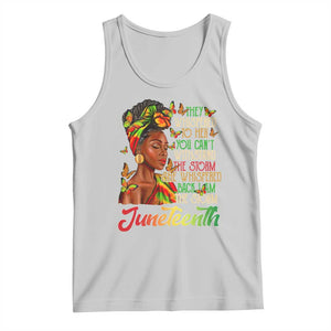 Juneteenth Black Women Tank Top I Am The Storm Black History Month TS01 Ash Print Your Wear
