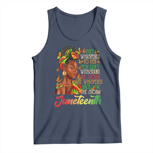 Juneteenth Black Women Tank Top I Am The Storm Black History Month TS01 Navy Print Your Wear