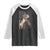 Black American Raglan Shirt US Flag Holding Hands TS01 Black White Print Your Wear