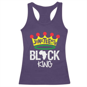 Juneteenth Black King Racerback Tank Top 1865 African Pride Black Power TS01 Purple Print Your Wear