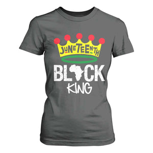 Juneteenth Black King T Shirt For Women 1865 African Pride Black Power TS01 Dark Heather Print Your Wear