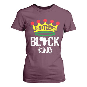 Juneteenth Black King T Shirt For Women 1865 African Pride Black Power TS01 Maroon Print Your Wear