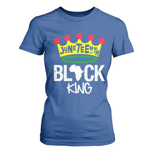 Juneteenth Black King T Shirt For Women 1865 African Pride Black Power TS01 Royal Blue Print Your Wear