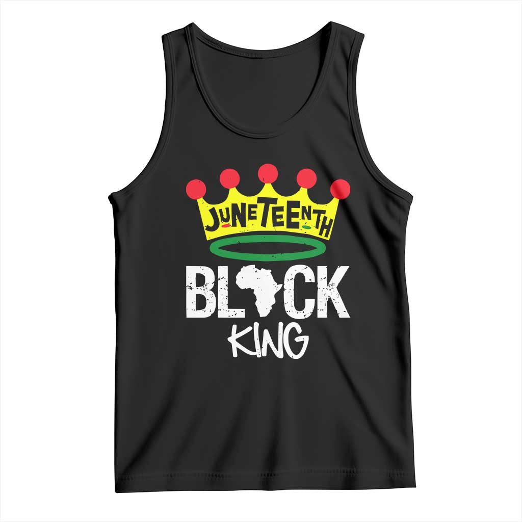 Juneteenth Black King Tank Top 1865 African Pride Black Power TS01 Black Print Your Wear