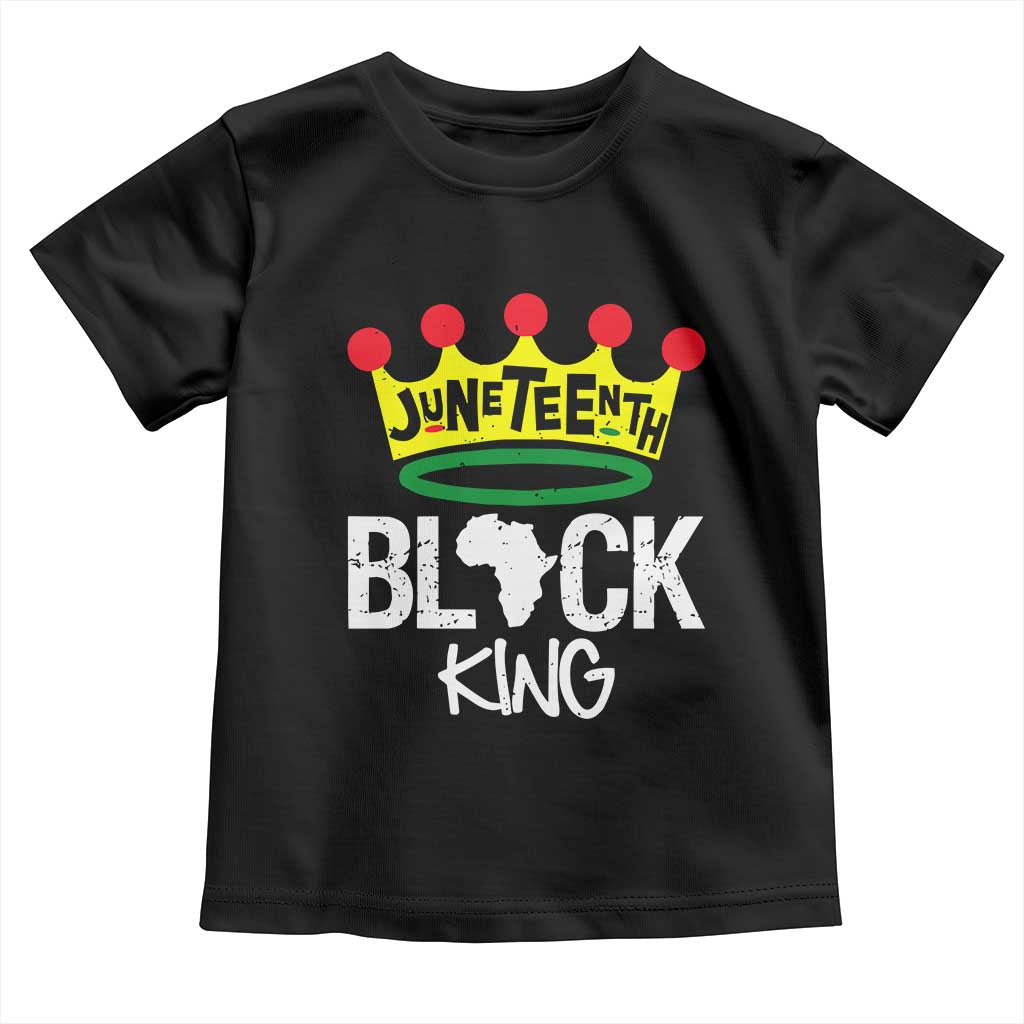Juneteenth Black King Toddler T Shirt 1865 African Pride Black Power TS01 Black Print Your Wear