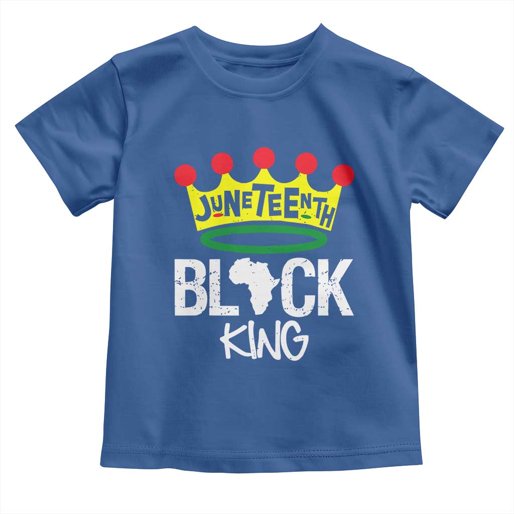 Juneteenth Black King Toddler T Shirt 1865 African Pride Black Power TS01 Royal Blue Print Your Wear