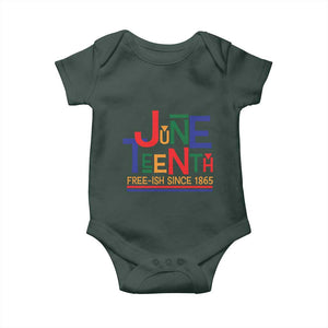 Free Ish Since 1865 Baby Onesie Juneteenth Celebration Retro TS01 Print Your Wear