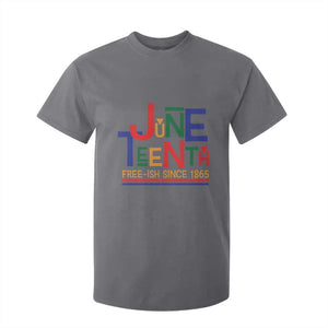 Free Ish Since 1865 T Shirt For Kid Juneteenth Celebration Retro TS01 Charcoal Print Your Wear