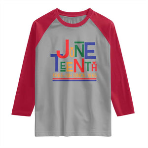 Free Ish Since 1865 Raglan Shirt Juneteenth Celebration Retro TS01 Sport Gray Red Print Your Wear